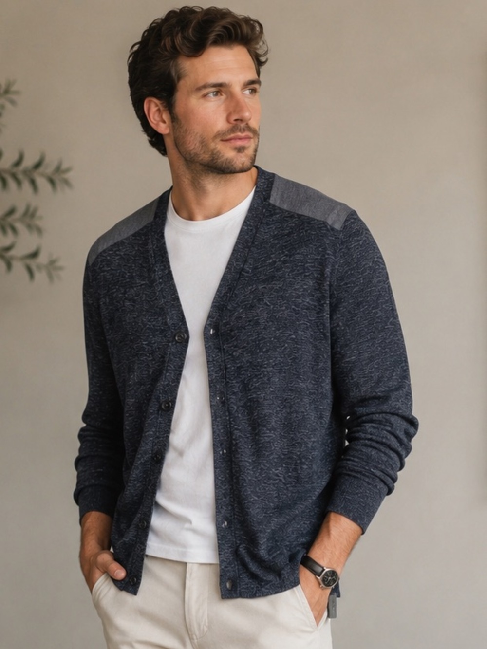 NWT All Saints Cotton Gray Relaxed Cardigan